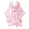 Luxury Silk Sleepwear Women Sexy Satin Nightwear Feather