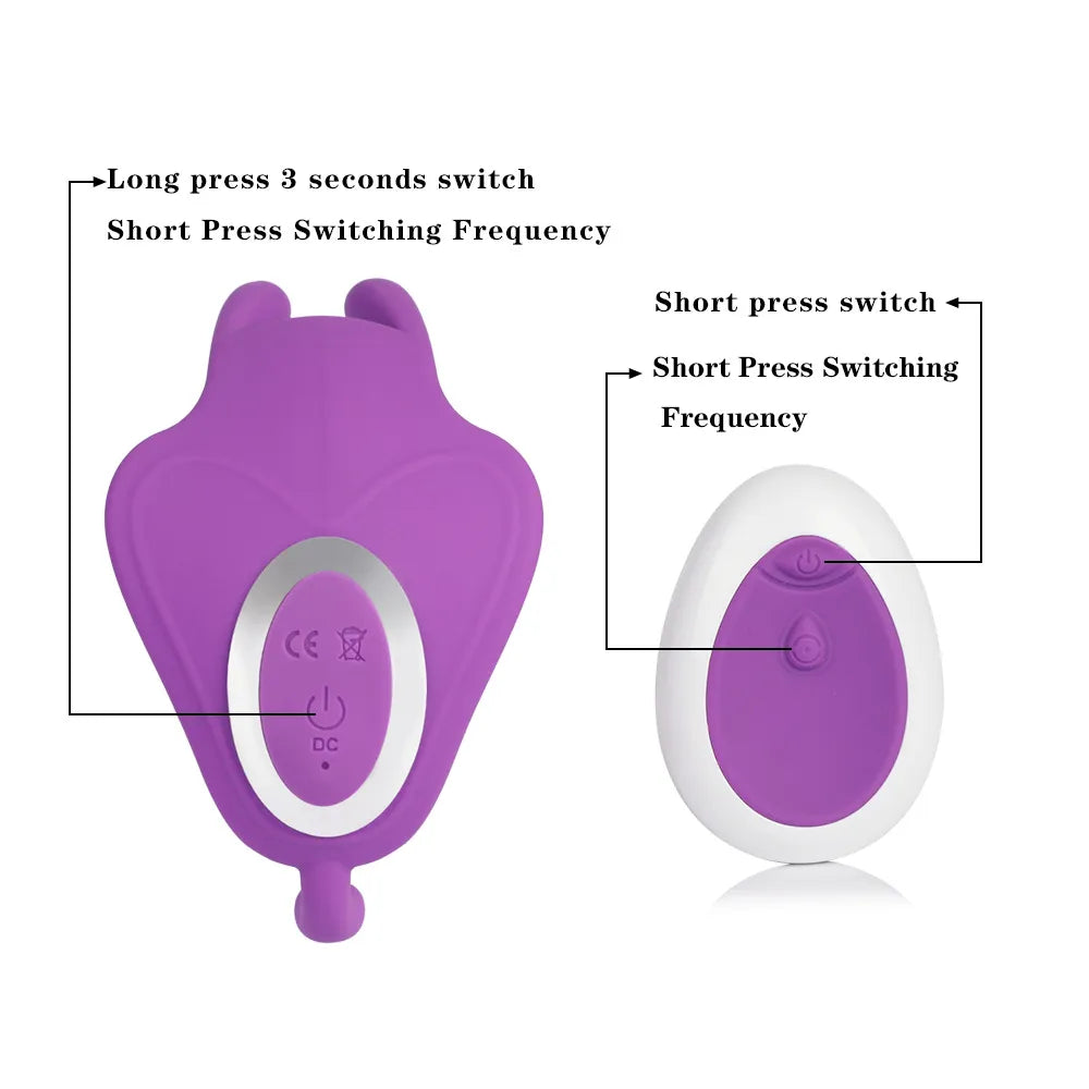 Play On The Go Butterfly Remote Vibrator With Remote Control