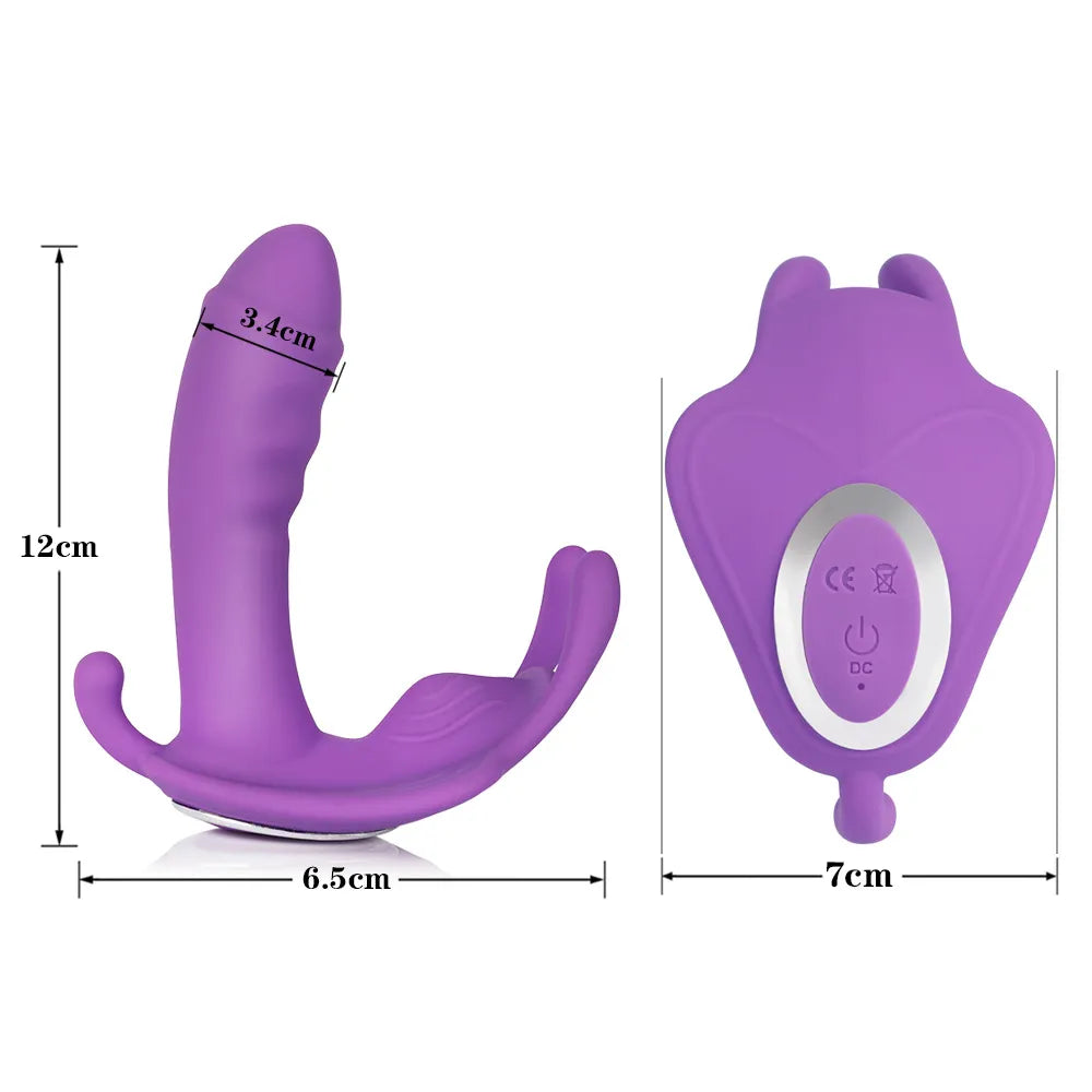 Play On The Go Butterfly Remote Vibrator With Remote Control