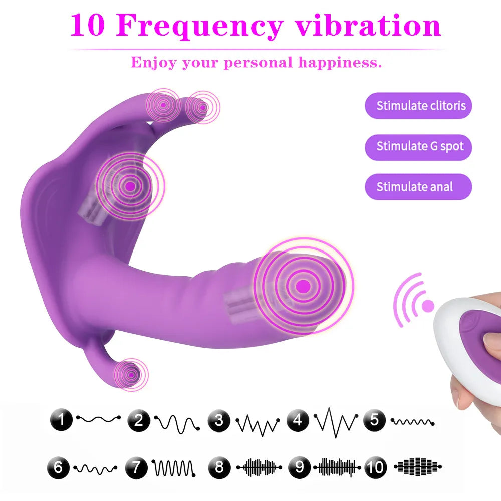 Play On The Go Butterfly Remote Vibrator With Remote Control