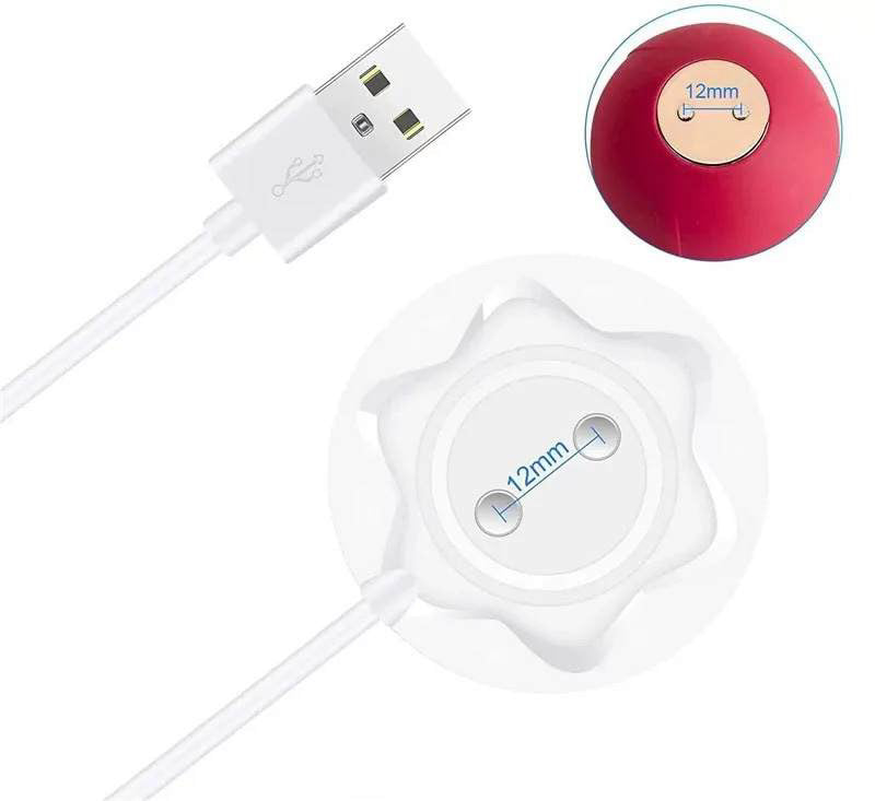 Replacement Rose Charger Magnetic USB Charger Cable for Rose 12mm Standing