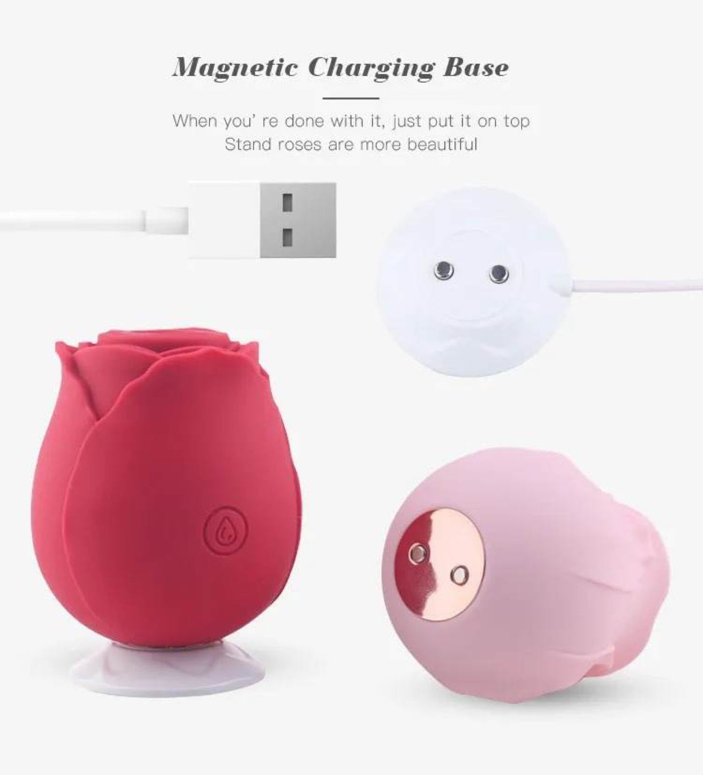 Replacement Rose Charger Magnetic USB Charger Cable for Rose 12mm Standing