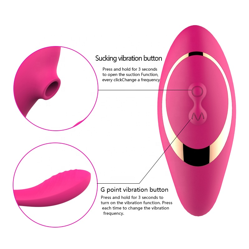 Double Trouble Sucking and Vibrating Vibrator